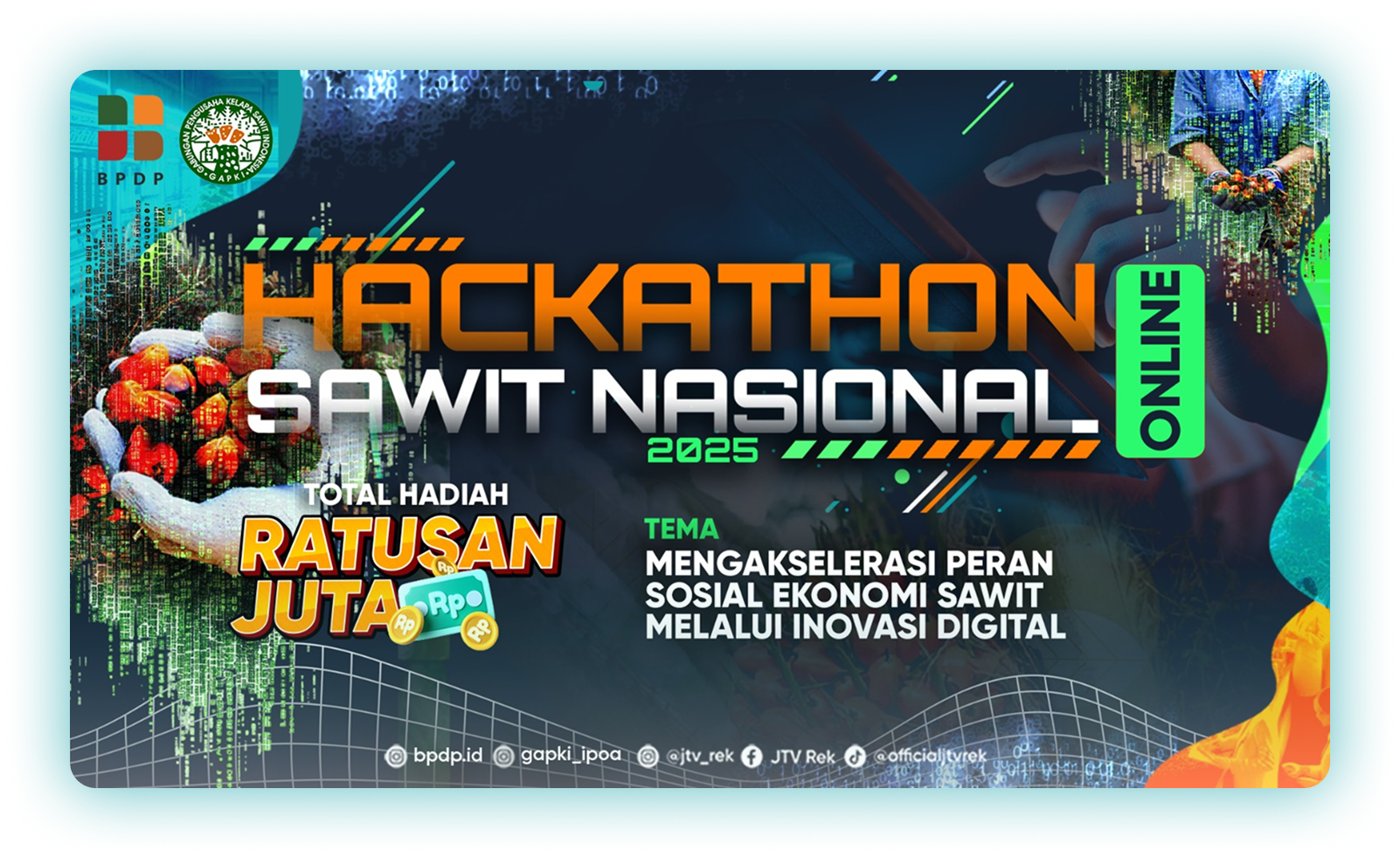 Banner Hackathon Sawit Nasional 2025